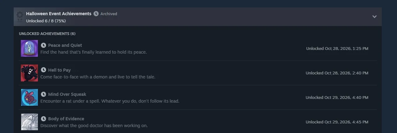 تکمیل دستاوردها در Steam ماندگارتر می‌شود؛ آزمایش مجموعه‌های مستقل برای بازی و DLC